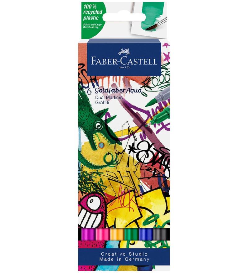 Faber-Castell Filzstifte - 6 st. - Graffiti - Faber-Castell - One Size - Filzstifte Faber-Castell Filzstifte - 6 st. - Graffiti - Faber-Castell - One Size - Filzstifte von Faber-Castell