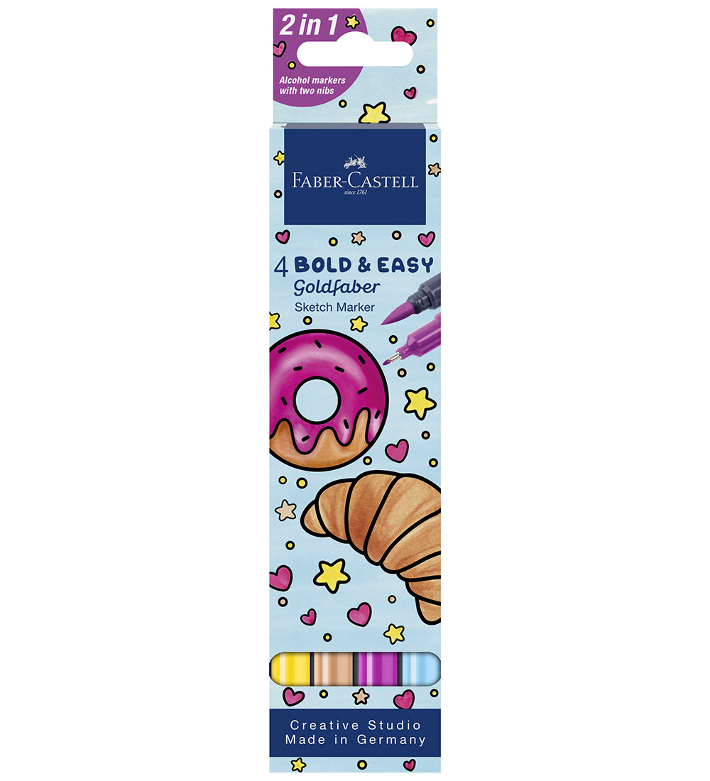 Faber-Castell Filzstifte - Ball & Easy - 4 st. - Faber-Castell - One Size - Filzstifte von Faber-Castell
