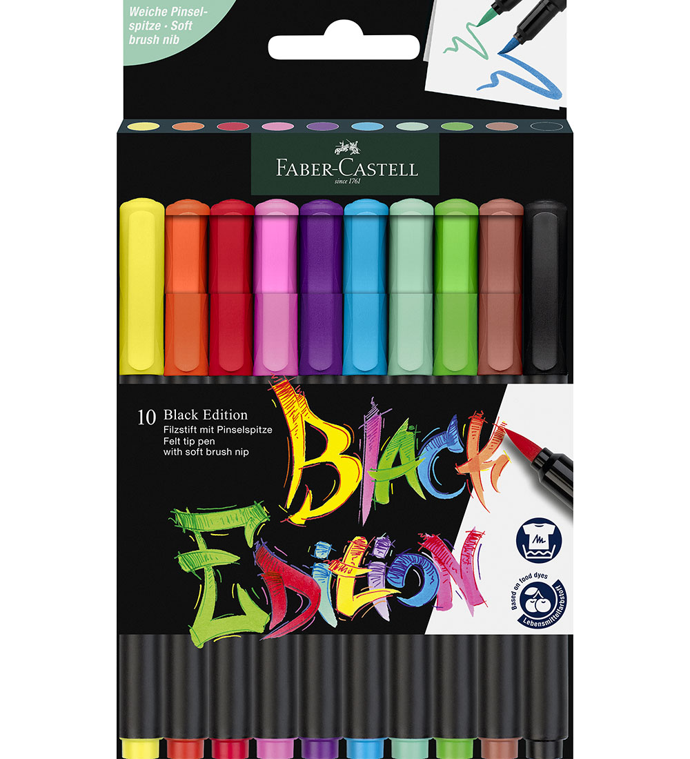 Faber-Castell Filzstifte - Black Auflage - 10 st. - Faber-Castell - One Size - Filzstifte Faber-Castell Filzstifte - Black Auflage - 10 st. - Faber-Castell - One Size - Filzstifte von Faber-Castell