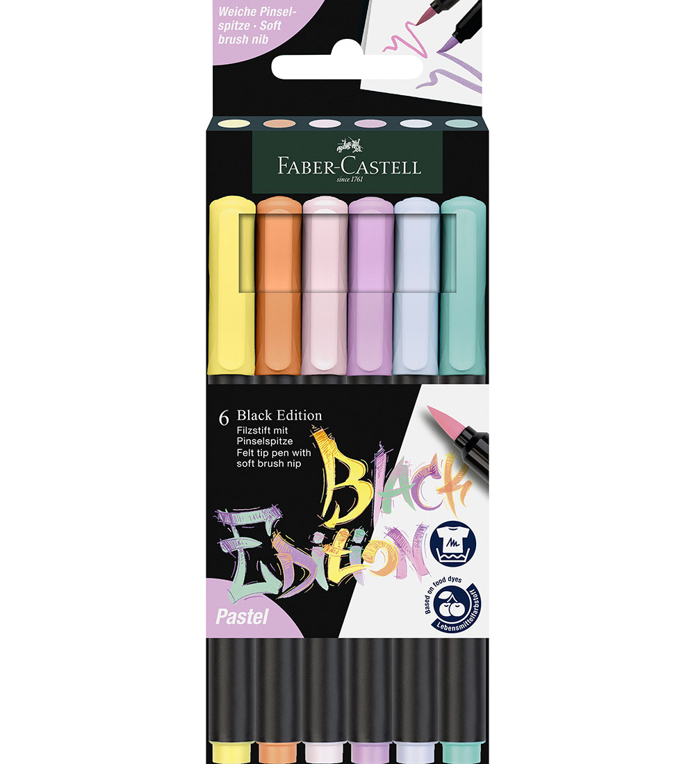 Faber-Castell Filzstifte - Black Ausgabe - 6 st. - Pastel - Faber-Castell - One Size - Filzstifte Faber-Castell Filzstifte - Black Ausgabe - 6 st. - Pastel - Faber-Castell - One Size - Filzstifte von Faber-Castell