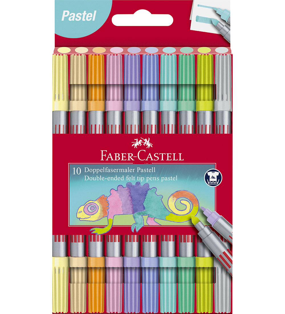 Faber-Castell Filzstifte - Doppel Dick/Dünn - 10 st. - Pastel - Faber-Castell - One Size - Filzstifte Faber-Castell Filzstifte - Doppel Dick/Dünn - 10 st. - Pastel - Faber-Castell - One Size - Filzstifte von Faber-Castell