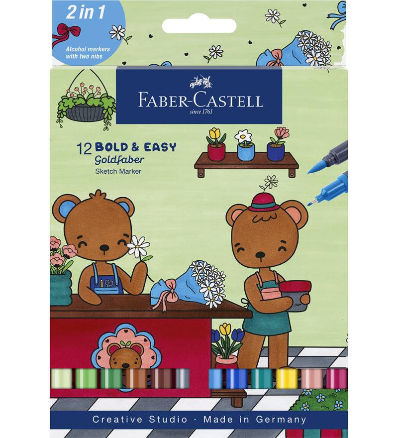 Faber-Castell Filzstifte - Doppel Dick/Dünn - 12 st. - Faber-Castell - One Size - Filzstifte Faber-Castell Filzstifte - Doppel Dick/Dünn - 12 st. - Faber-Castell - One Size - Filzstifte von Faber-Castell