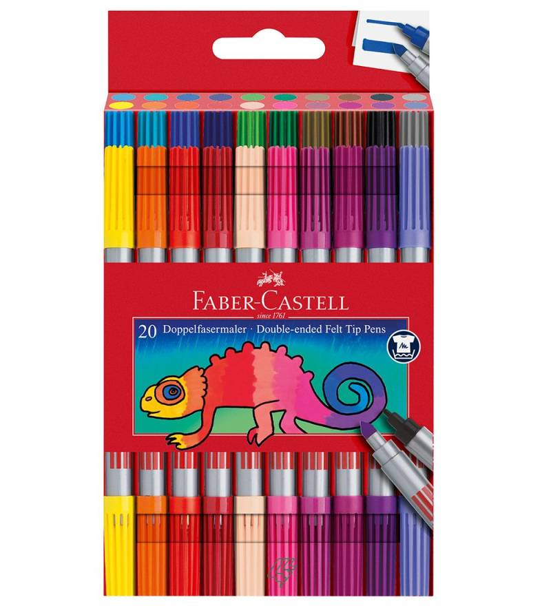 Faber-Castell Filzstifte - Doppel Dick/Dünn - 20 st. - Mehrfarbi - Faber-Castell - One Size - Filzstifte Faber-Castell Filzstifte - Doppel Dick/Dünn - 20 st. - Mehrfarbi - Faber-Castell - One Size - Filzstifte von Faber-Castell