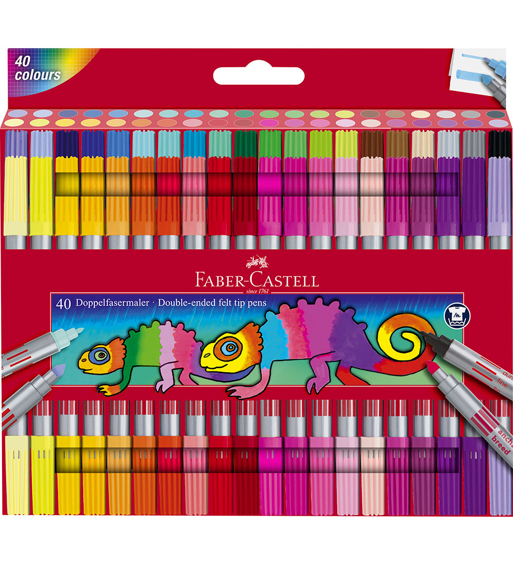 Faber-Castell Filzstifte - Doppel Dick/Dünn - 40 st. - Faber-Castell - One Size - Filzstifte Faber-Castell Filzstifte - Doppel Dick/Dünn - 40 st. - Faber-Castell - One Size - Filzstifte von Faber-Castell