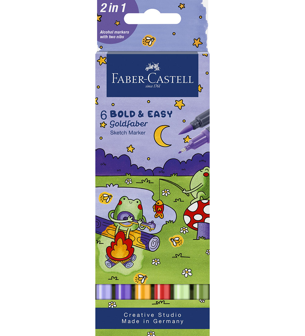 Faber-Castell Filzstifte - Doppel Dick/Dünn - 6 st. - Faber-Castell - One Size - Filzstifte Faber-Castell Filzstifte - Doppel Dick/Dünn - 6 st. - Faber-Castell - One Size - Filzstifte von Faber-Castell