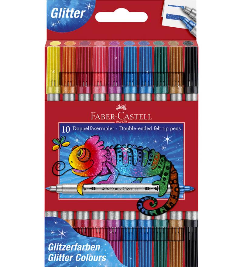 Faber-Castell Filzstifte - Doppel Dick/Dünn - Glitter - 10 st. - Faber-Castell - One Size - Filzstifte Faber-Castell Filzstifte - Doppel Dick/Dünn - Glitter - 10 st. - Faber-Castell - One Size - Filzstifte von Faber-Castell