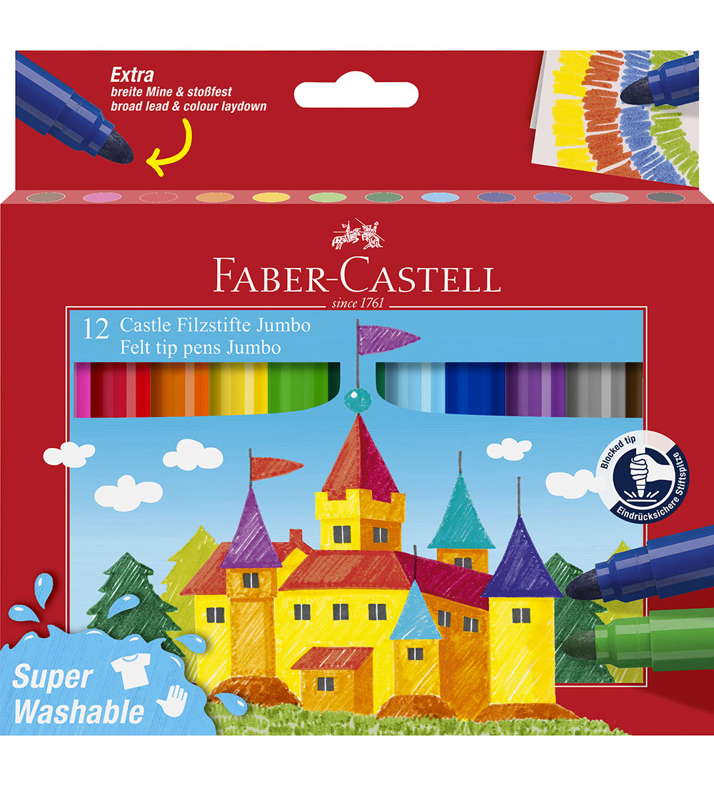 Faber-Castell Filzstifte - Jumbo - 12 st. - Faber-Castell - One Size - Filzstifte Faber-Castell Filzstifte - Jumbo - 12 st. - Faber-Castell - One Size - Filzstifte von Faber-Castell