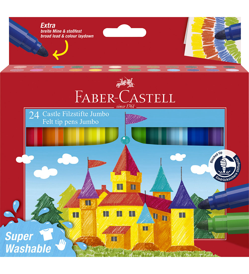 Faber-Castell Filzstifte - Jumbo - 24 st. - Faber-Castell - One Size - Filzstifte Faber-Castell Filzstifte - Jumbo - 24 st. - Faber-Castell - One Size - Filzstifte von Faber-Castell