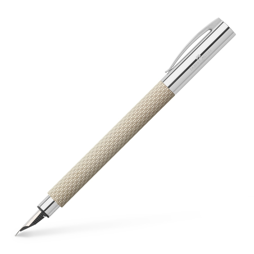 Faber-Castell Füllfederhalter Ambition OpArt White Sand F von Faber-Castell