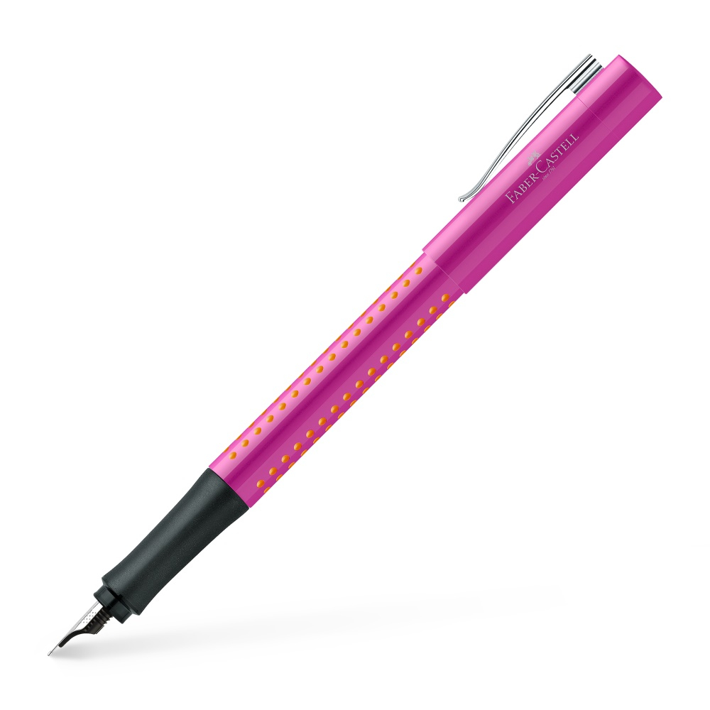 Faber-Castell Füllfederhalter Grip Trend pink-orange M von Faber-Castell