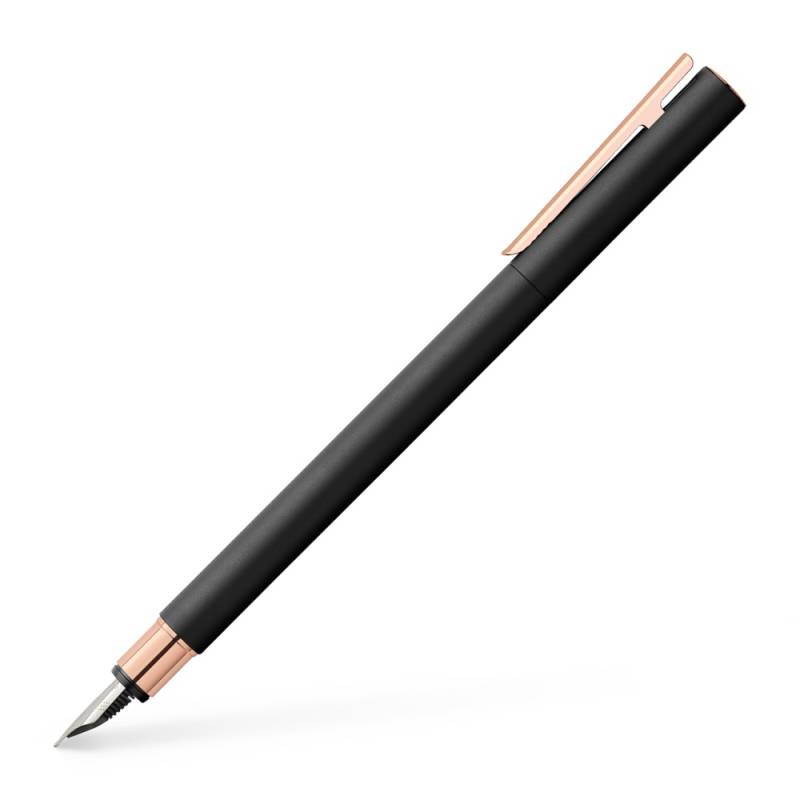 Faber-Castell Füllfederhalter Neo Slim schwarz roségold F von Faber-Castell