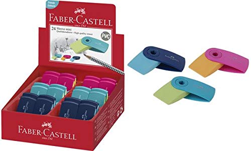Faber Castell Gummi Mini-Sleeve verschlie�bar, 24 St�ck Reifen, Mehrfarbig, 9555684679765 von Faber-Castell