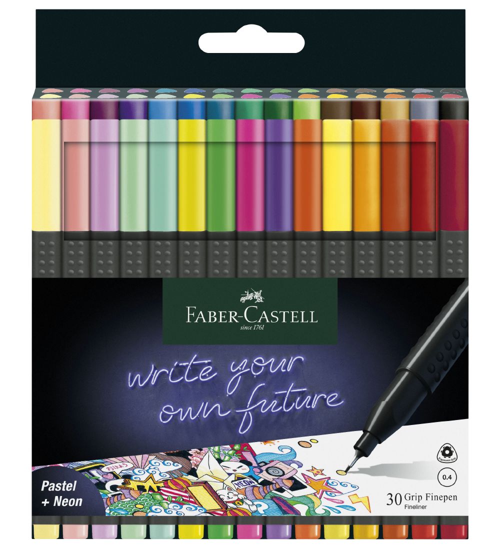 Faber-Castell Ink - Grip Tuschen - 30 st. - Pastel/Neon - Faber-Castell - One Size - Filzstifte Faber-Castell Ink - Grip Tuschen - 30 st. - Pastel/Neon - Faber-Castell - One Size - Filzstifte von Faber-Castell