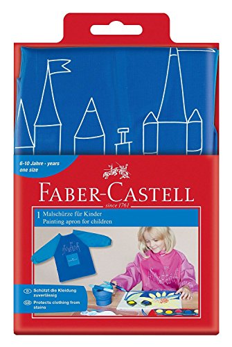 Faber-Castell 201203 - Kinder Malschürze, blau, Einheitsgröße, 1 Stück von Faber-Castell