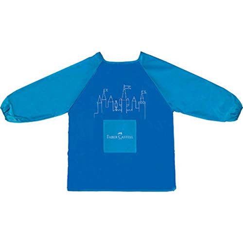 FABER-CASTELL 201203 - Kinder Malschürze, blau, Einheitsgröße, 1 Stück FABER-CASTELL 201203 - Kinder Malschürze, blau, Einheitsgröße, 1 Stück von Faber-Castell