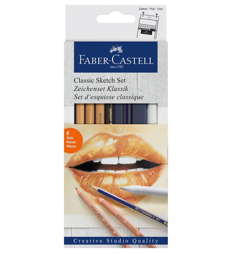 Faber-Castell Malset - Classic+ Skizze - 6 st. - Faber-Castell - One Size - Buntstiftsets Faber-Castell Malset - Classic+ Skizze - 6 st. - Faber-Castell - One Size - Buntstiftsets von Faber-Castell