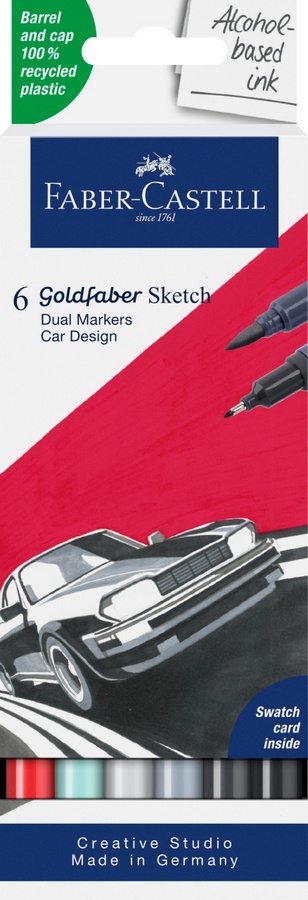 Faber-Castell Marker Goldfaber Sketch Dual Marker 6er Etui Autodesign Faber-Castell Marker Goldfaber Sketch Dual Marker 6er Etui Autodesign von Faber-Castell