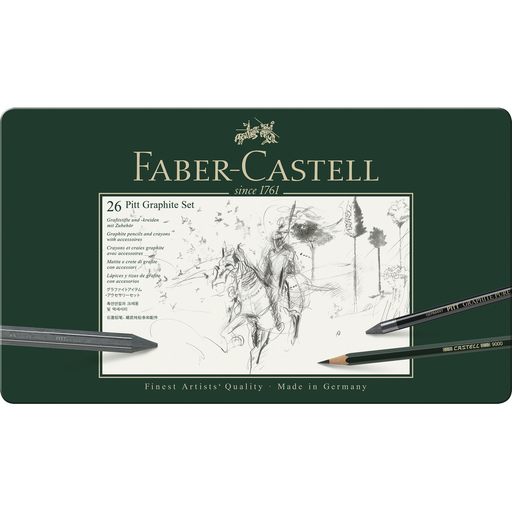 Faber-Castell Pitt Graphite Set Groß Metalletui 26er von Faber-Castell