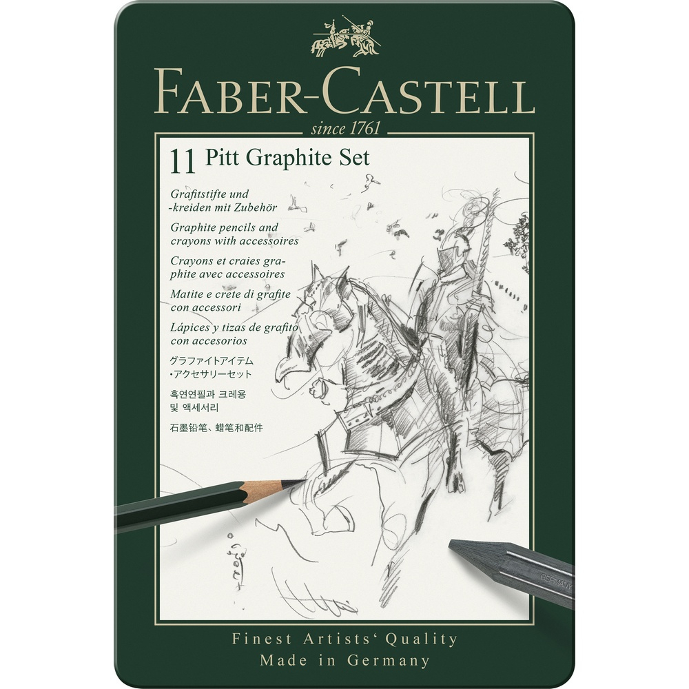 Faber-Castell Pitt Graphite Set Klein Metalletui 11er von Faber-Castell