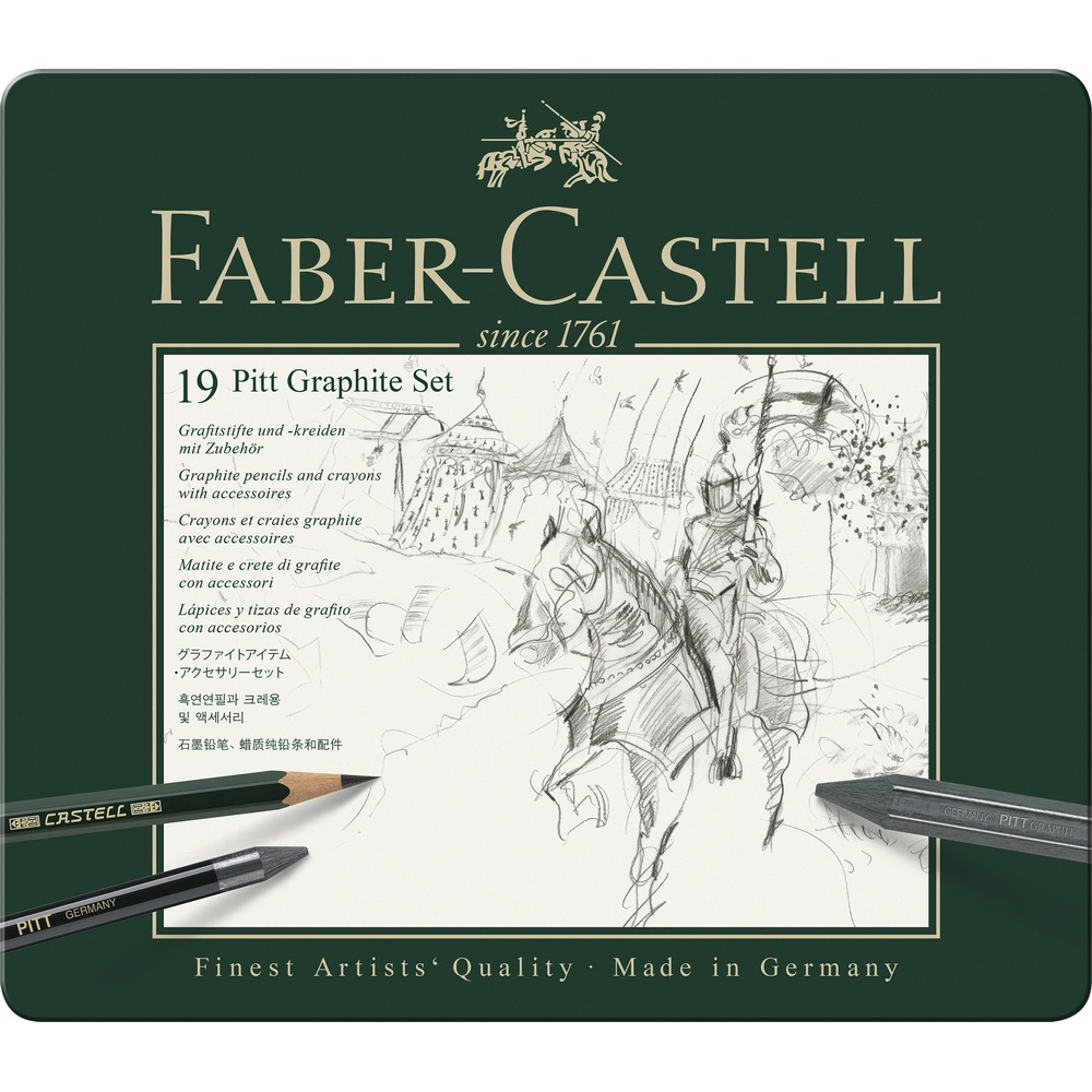 Faber-Castell Pitt Graphite Set Medium Metalletui 19er Faber-Castell Pitt Graphite Set Medium Metalletui 19er von Faber-Castell