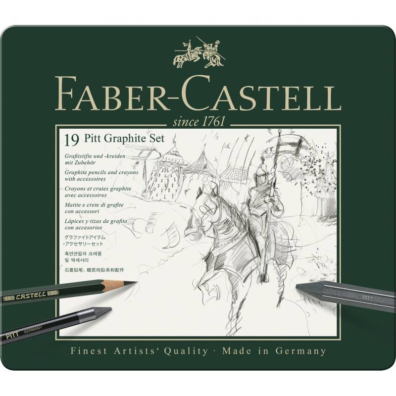 Faber-Castell Pitt Graphite Set Medium Metalletui 19er von Faber-Castell