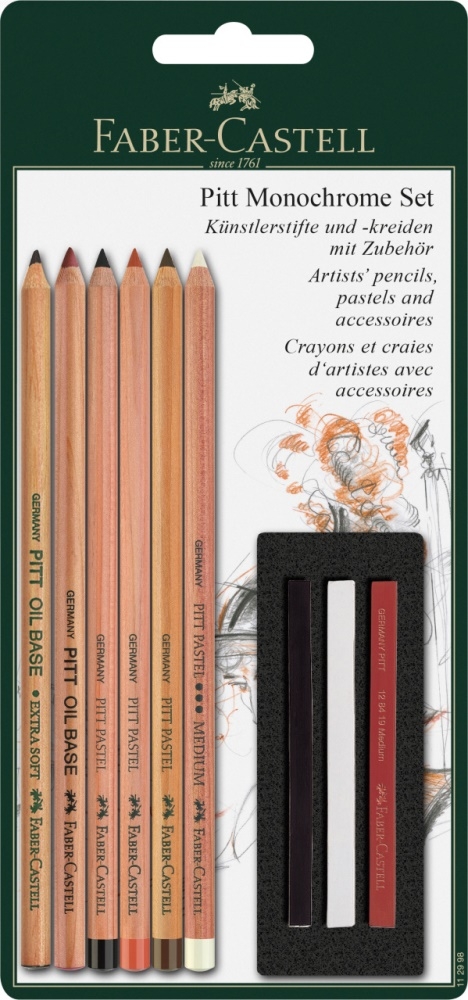 Faber-Castell Pitt Monochrome Set 9tlg. von Faber-Castell