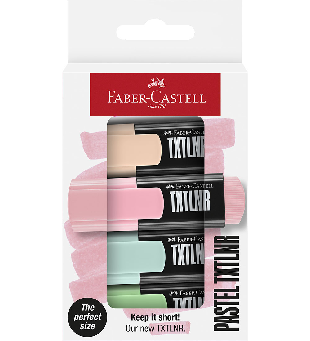 Faber-Castell Textmarker - 4 st. - Mini - Pastel - Faber-Castell - One Size - Filzstifte Faber-Castell Textmarker - 4 st. - Mini - Pastel - Faber-Castell - One Size - Filzstifte von Faber-Castell