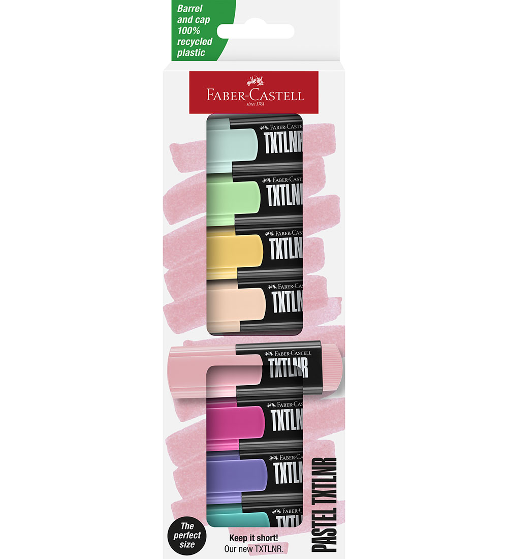 Faber-Castell Textmarker - 8 st. - Mini - Pastel - Faber-Castell - One Size - Filzstifte Faber-Castell Textmarker - 8 st. - Mini - Pastel - Faber-Castell - One Size - Filzstifte von Faber-Castell