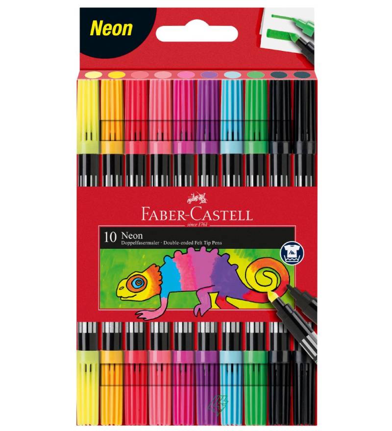 Faber-Castell Tuschen - Doppel dick/dünn - 10 st. - Neon - Faber-Castell - One Size - Filzstifte Faber-Castell Tuschen - Doppel dick/dünn - 10 st. - Neon - Faber-Castell - One Size - Filzstifte von Faber-Castell