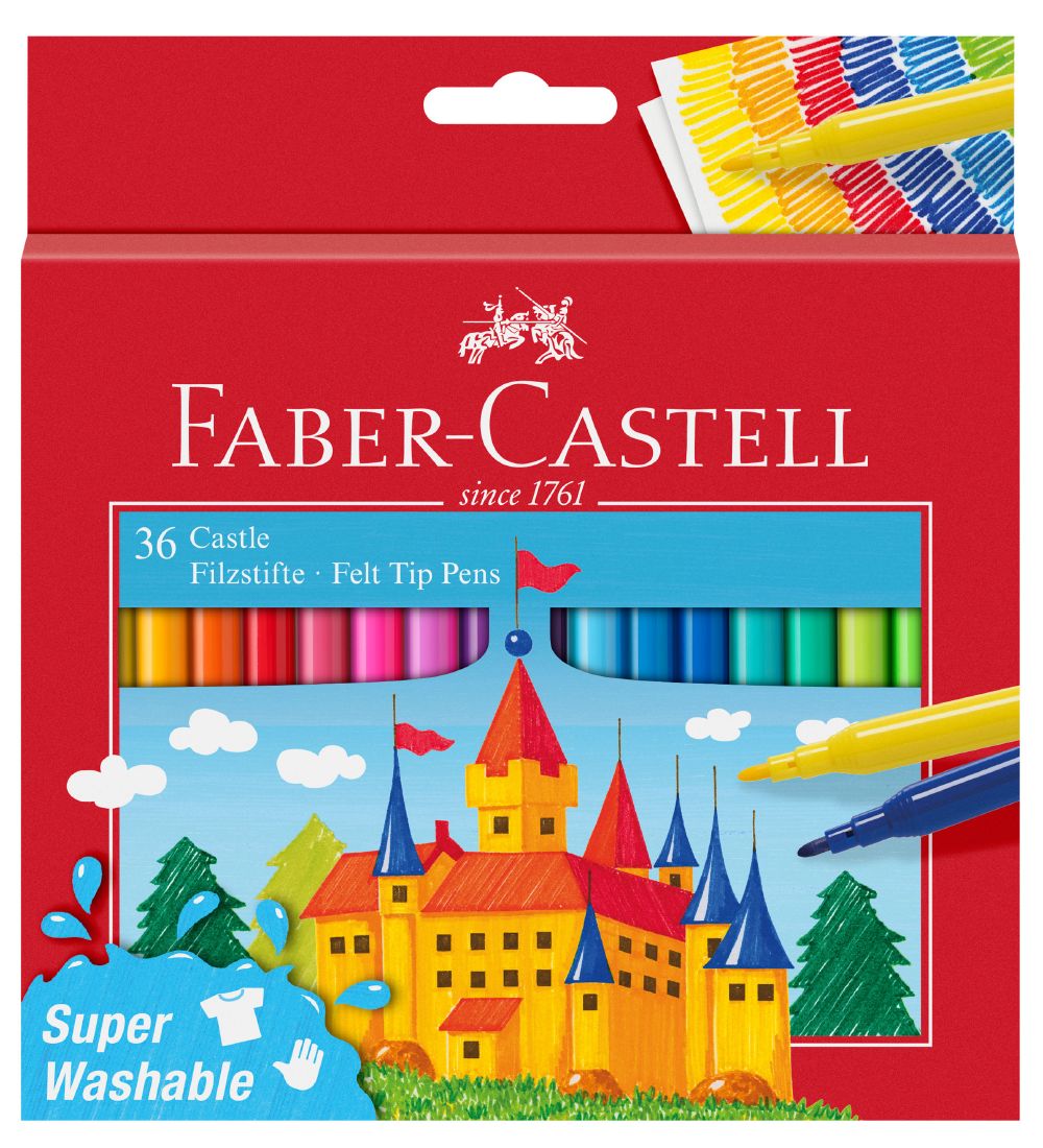 Faber-Castell Tuschen - Kinder - 36 st. - Bunt - Faber-Castell - One Size - Filzstifte Faber-Castell Tuschen - Kinder - 36 st. - Bunt - Faber-Castell - One Size - Filzstifte von Faber-Castell
