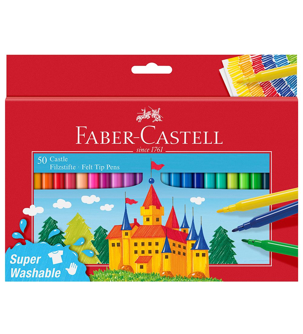Faber-Castell Tuschen - Kinder - 50 st. - Bunt - Faber-Castell - One Size - Filzstifte Faber-Castell Tuschen - Kinder - 50 st. - Bunt - Faber-Castell - One Size - Filzstifte von Faber-Castell