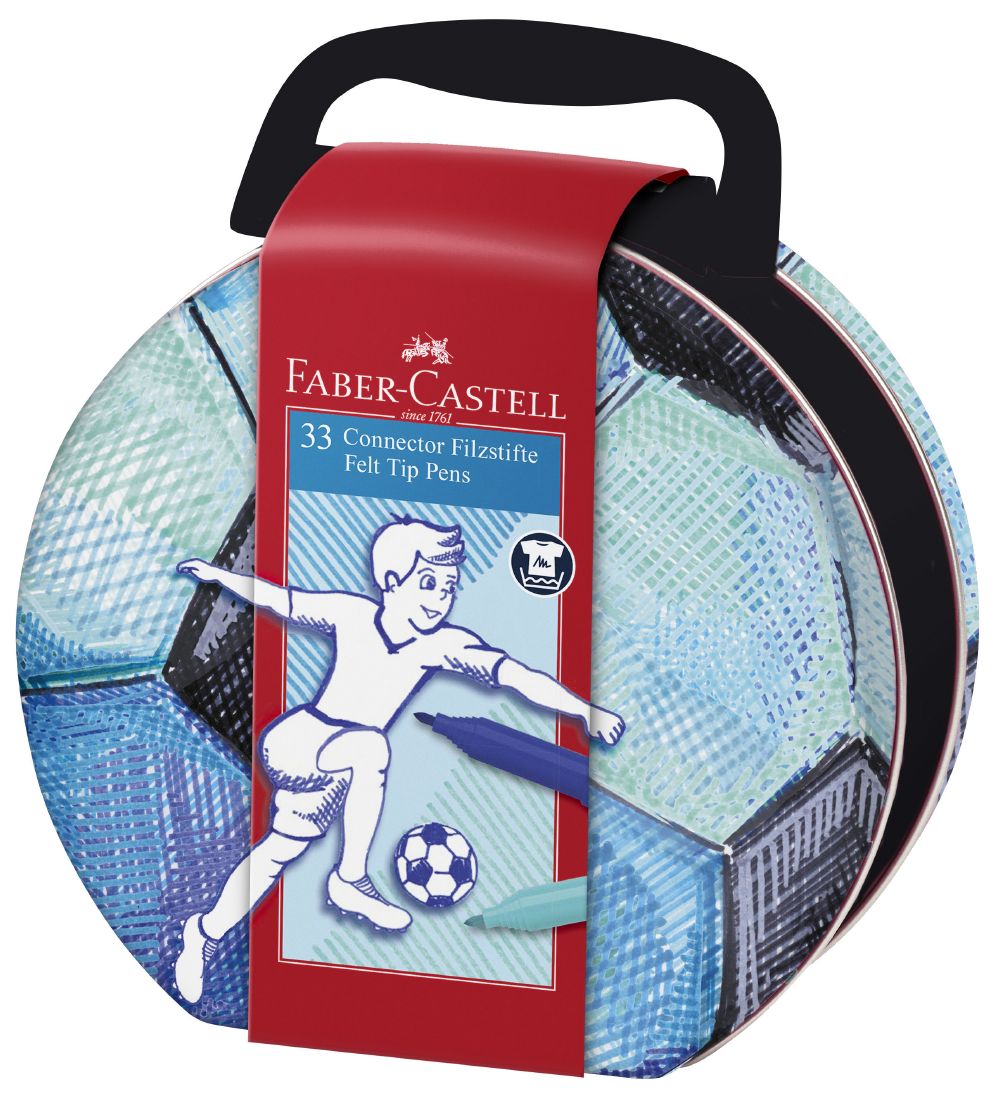 Faber-Castell Tuschen - Verbinder - 33 st. - Fußball - Faber-Castell - One Size - Filzstifte von Faber-Castell