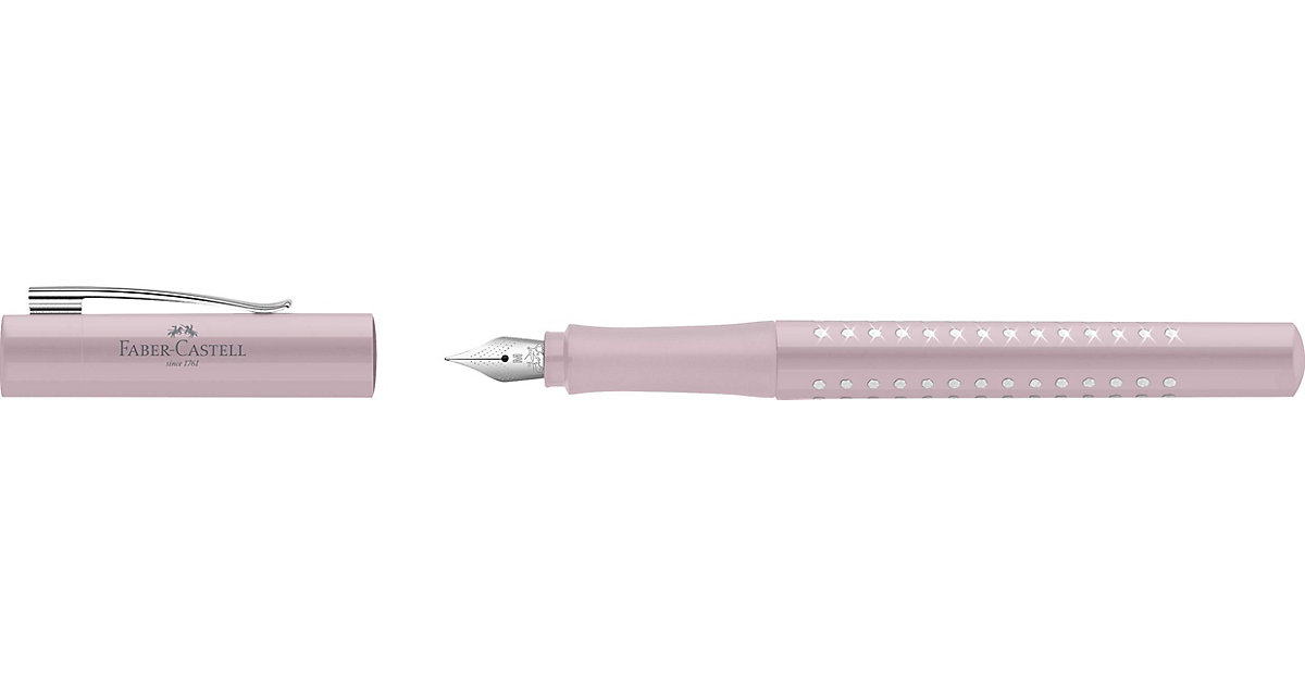 Füllhalter Sparkle rosè M blaue Tinte altrosa Füllhalter Sparkle rosè M blaue Tinte altrosa von Faber-Castell