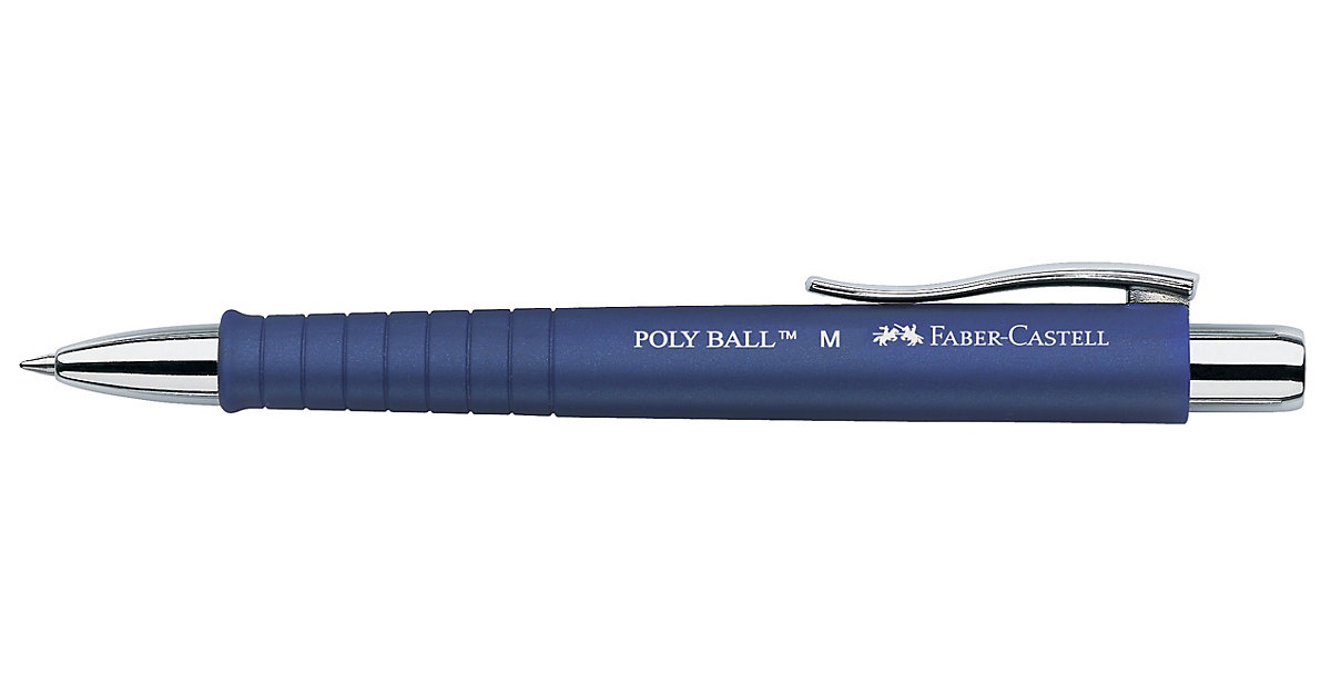Kugelschreiber POLY BALL, Mine: M, Schaftfarbe: blau Kugelschreiber POLY BALL, Mine: M, Schaftfarbe: blau von Faber-Castell