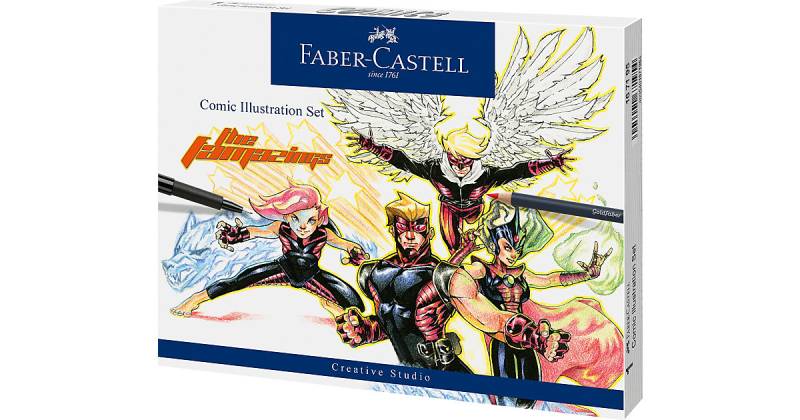 PITT ARTIST Pens Starterset Comic Illustration, 15-tlg. mehrfarbig von Faber-Castell