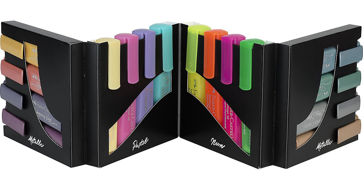 Textmarker Textliner 46, 16 Farben im Tischset mehrfarbig Textmarker Textliner 46, 16 Farben im Tischset mehrfarbig von Faber-Castell