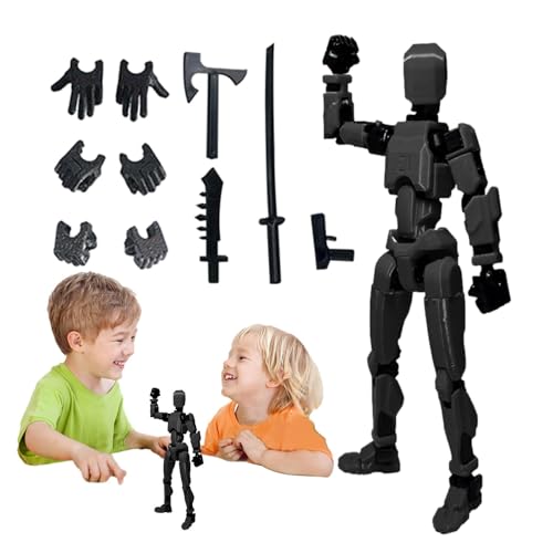 Fabixoin T13 Action Figure, Action-Roboter-Figur, T13 Actionfiguren Figures 3D-Druck Von Beweglichen Figuren Mit Mehreren Gelenken, Roboter-Actionfigur, Desktop-Dekorationen von Fabixoin
