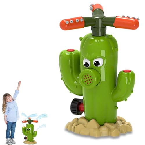 Sprinkler für den Garten, Gartensprinklersystem - Gartenbewässerungssprinkler - Kaktusförmiges interaktives Eltern-Kind-Wasserspielzeug, Wassersprinkler von Fabixoin