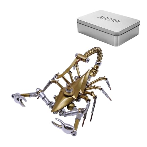 Fabroz 3D Metall Steampunk Insekt Puzzle Modell Bausatz, 200 Teile 3D Metall Skorpion-Modell Puzzle Set DIY Montage Mechanische Spielzeug-Deko Kreative Geschenk von Fabroz