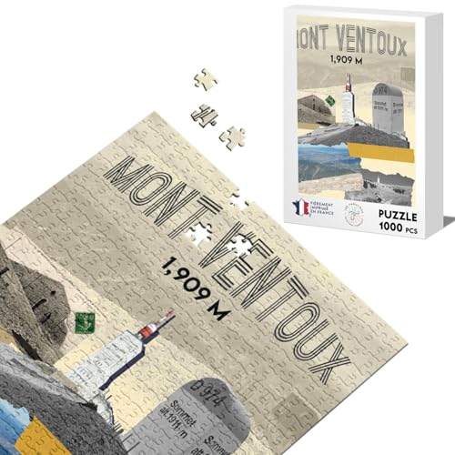 Klassische Puzzle 1000 Teile Mount Ventoux Collage Fahrrad Frankreich Radfahren Tour von Fabulous