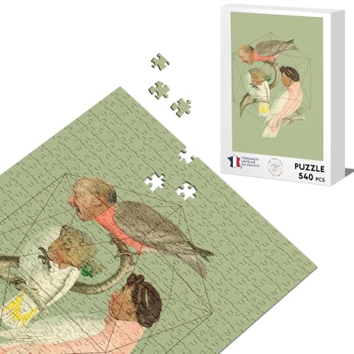 Klassische Puzzle 540 Teile Vögel Sprechende Tetes Collage Grotesk Surreale Kunst Klassische Puzzle 540 Teile Vögel Sprechende Tetes Collage Grotesk Surreale Kunst von Fabulous