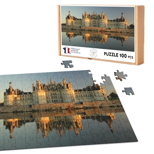 Klassisches Puzzle, 100 Teile, Chateau de Chambord Frontansicht Renaissance Frankreich von Fabulous