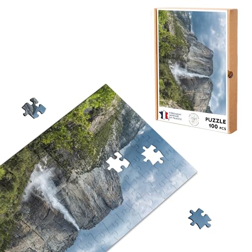 Klassisches Puzzle, 100 Teile, Wasserfall des Berges von Fabulous