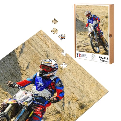 Klassisches Puzzle, 500 Teile, Motocross im Sable Desert Racing Motorrad von Fabulous