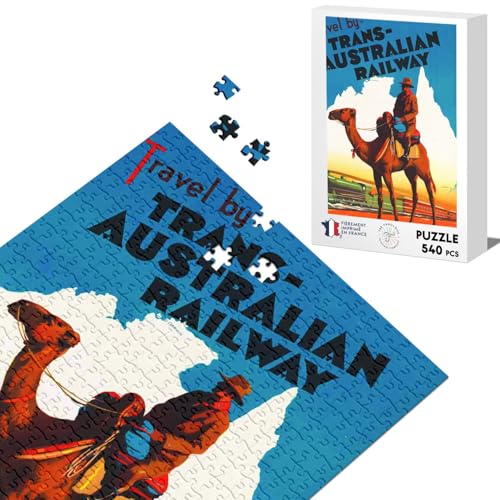Klassisches Puzzle 540 Teile Trans Australian Rail Travel Australien Reisen Vintage Retro Pub Klassisches Puzzle 540 Teile Trans Australian Rail Travel Australien Reisen Vintage Retro Pub von Fabulous
