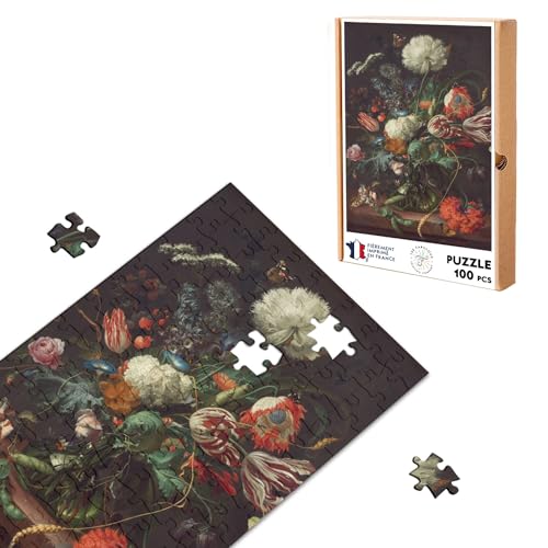 Puzzle Classic 100 Teile Jan Davidszoon von Heem Vase Blumen Malerei Stillleben von Fabulous