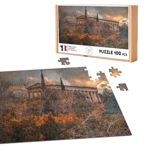 Puzzle Classic 100 Teile Sonnenaufgang auf Parthenon im Herbst Griechenland Monument von Fabulous