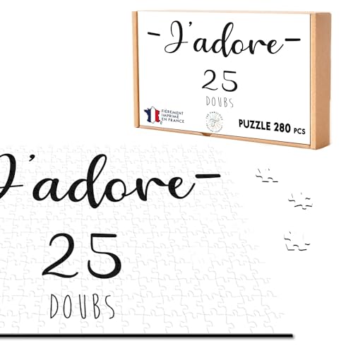 Puzzle Classic 280 Teile J'adore 25 Doubs Departement France Region von Fabulous