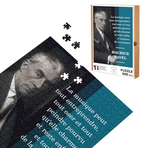 Puzzle Classic 500 Teile Maurice Ravel Zitat Inspiration Komponist Musik von Fabulous