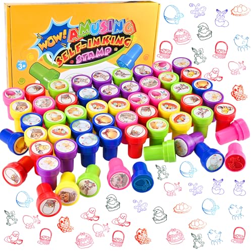Faburo 60 Stück Stempel Ostern, Ostergeschenke Kinder Set, Osterstempel als Kleine Ostergeschenke für Kinder, Bunte Stempelset für Osterdeko Mitbringsel Kindergeburtstag Party Faburo 60 Stück Stempel Ostern, Ostergeschenke Kinder Set, Osterstempel als Kleine Ostergeschenke für Kinder, Bunte Stempelset für Osterdeko Mitbringsel Kindergeburtstag Party von Faburo